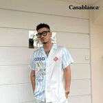 Casablanca Japanese Lycra Half Sleeves Shirt White