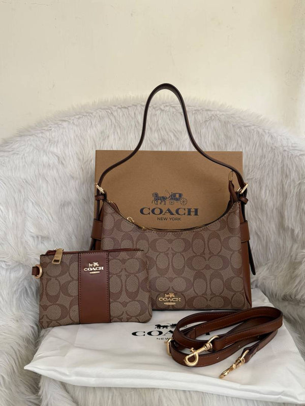 Coach 06 Laurel Hobo Shoulder Combo With Wristlet Wallet Original Box Packing