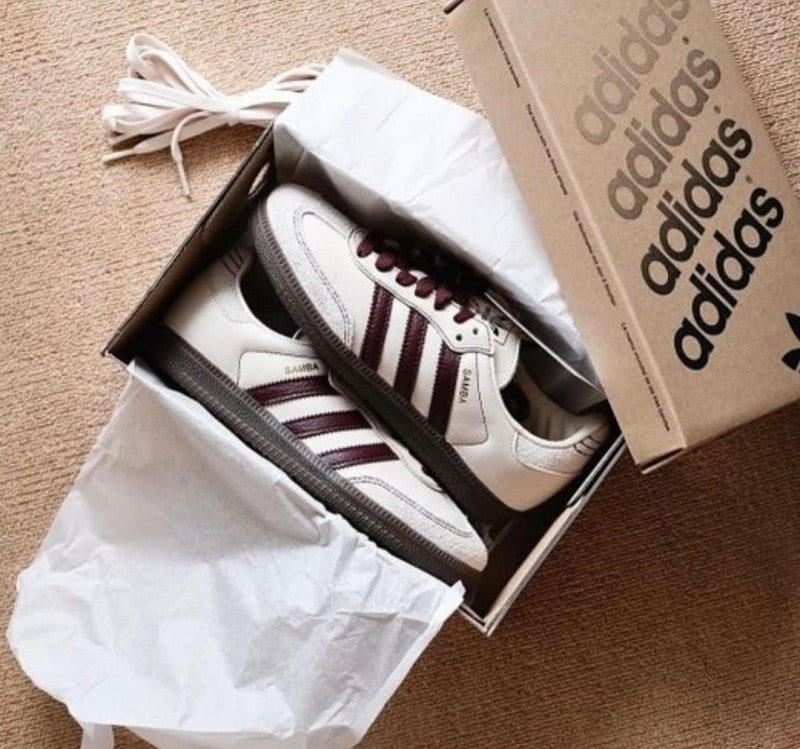 Adidas Samba OG Men s Wonder White Maroon