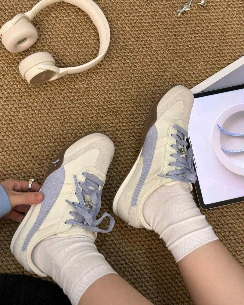 Puma Bella UT Canvas White Blue For Girls