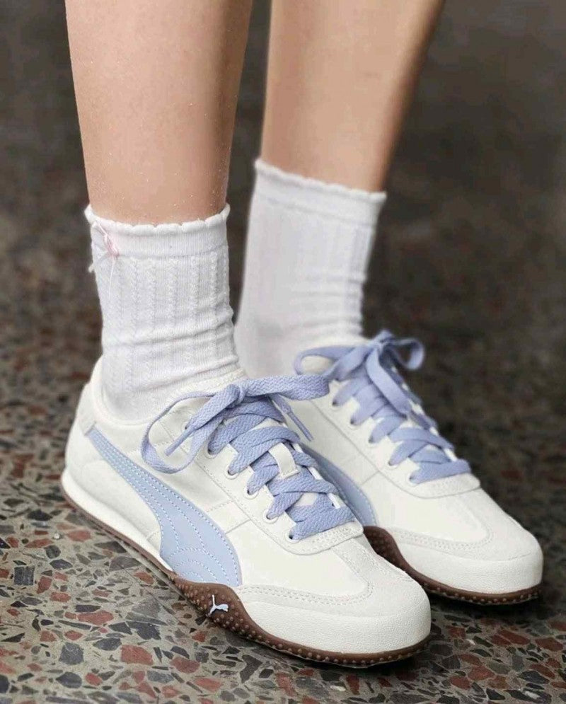 Puma Bella UT Canvas White Blue For Girls