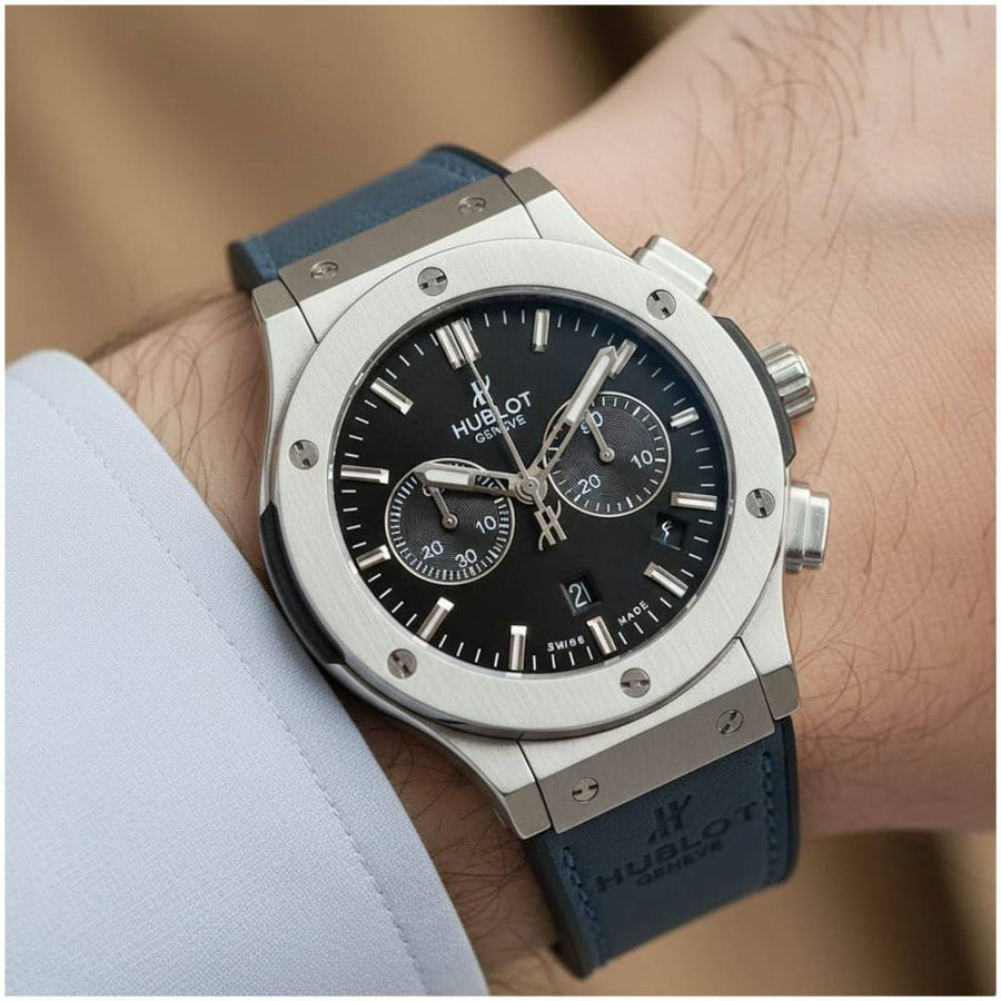 Hublot Big Bang Chrono Silver Blue - J1816