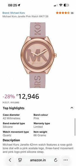 Michael Kor Watch 911