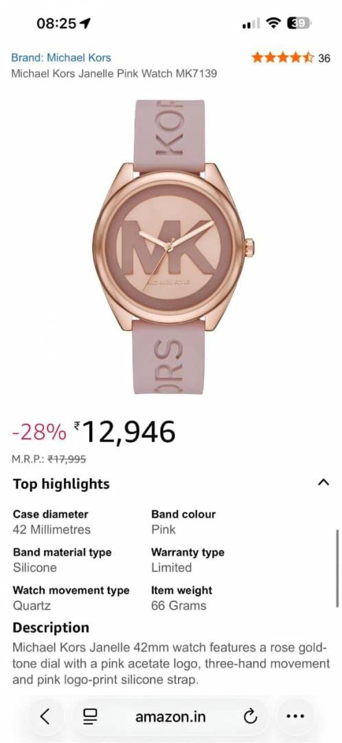Michael Kor Watch 911