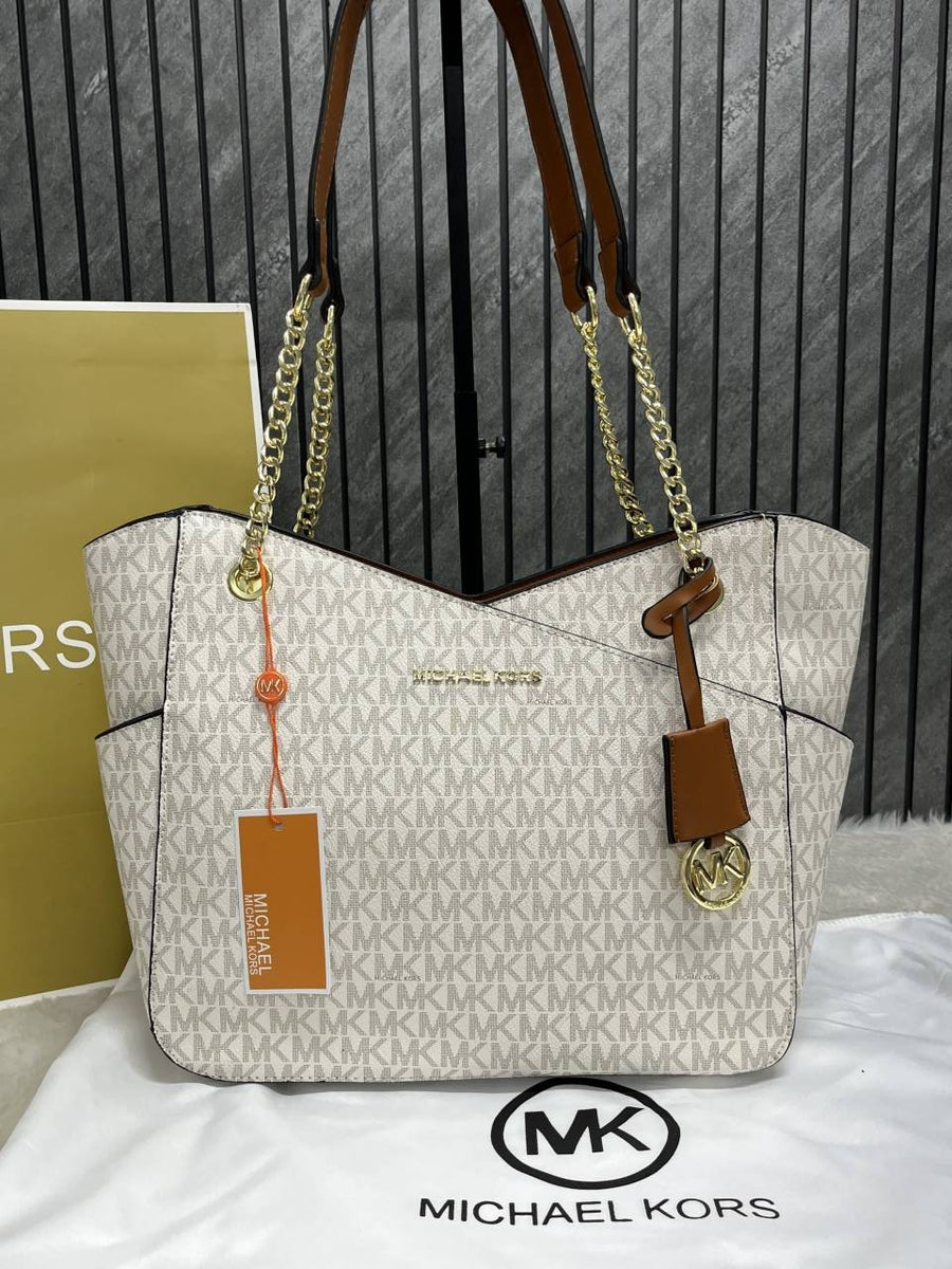 Michael Kors_Jet_Set_Signature_Shoulder_Tote_With_DustCover_CarryBag