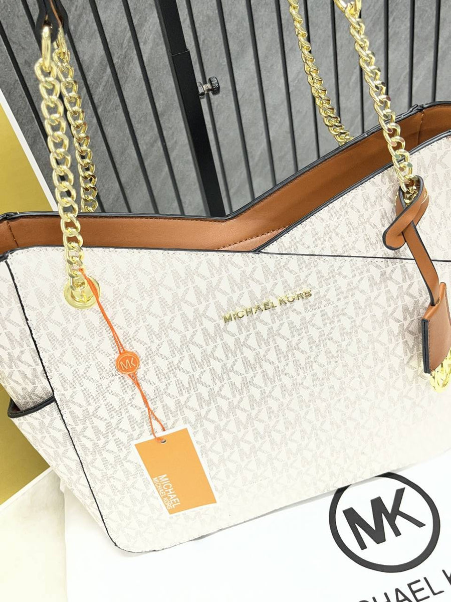Michael Kors_Jet_Set_Signature_Shoulder_Tote_With_DustCover_CarryBag