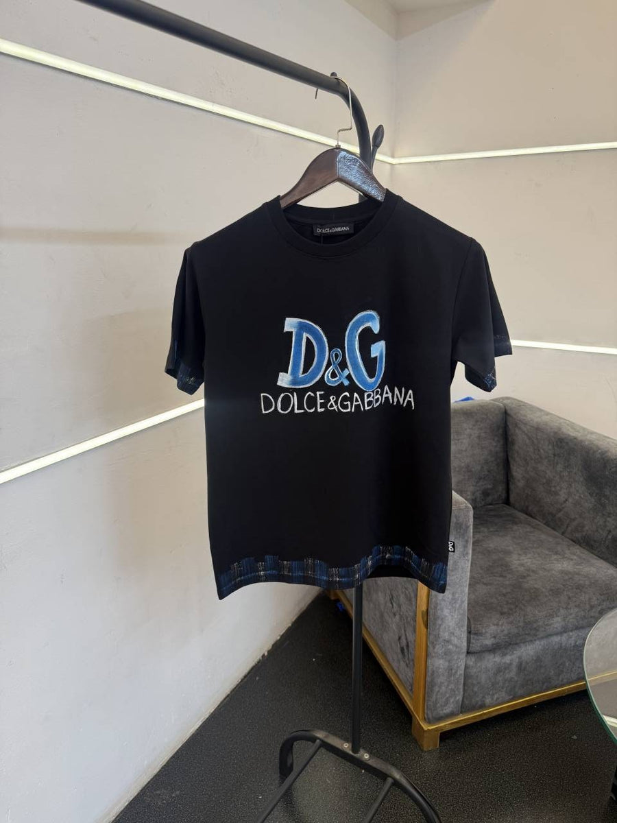 D&G turkey imported round neck tshirt black