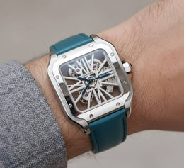 Cartier Santos Skeleton Battery
