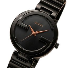 Gucci Interlocking G Plane Ring Full-Black Copper Needles