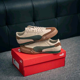 Puma Bella UT Leather Beige Green Guma