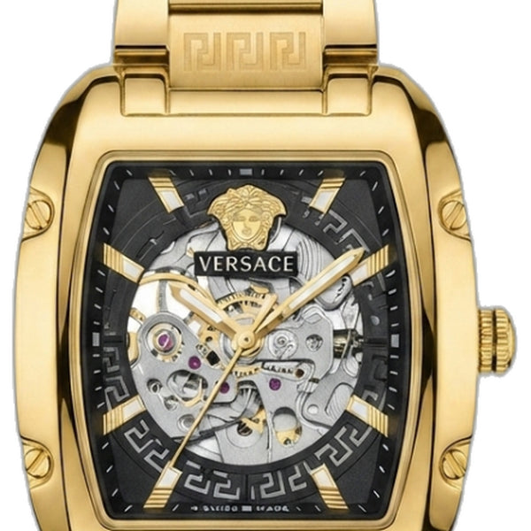 Versace Dominus Sktl Men Automatic Gold black dail