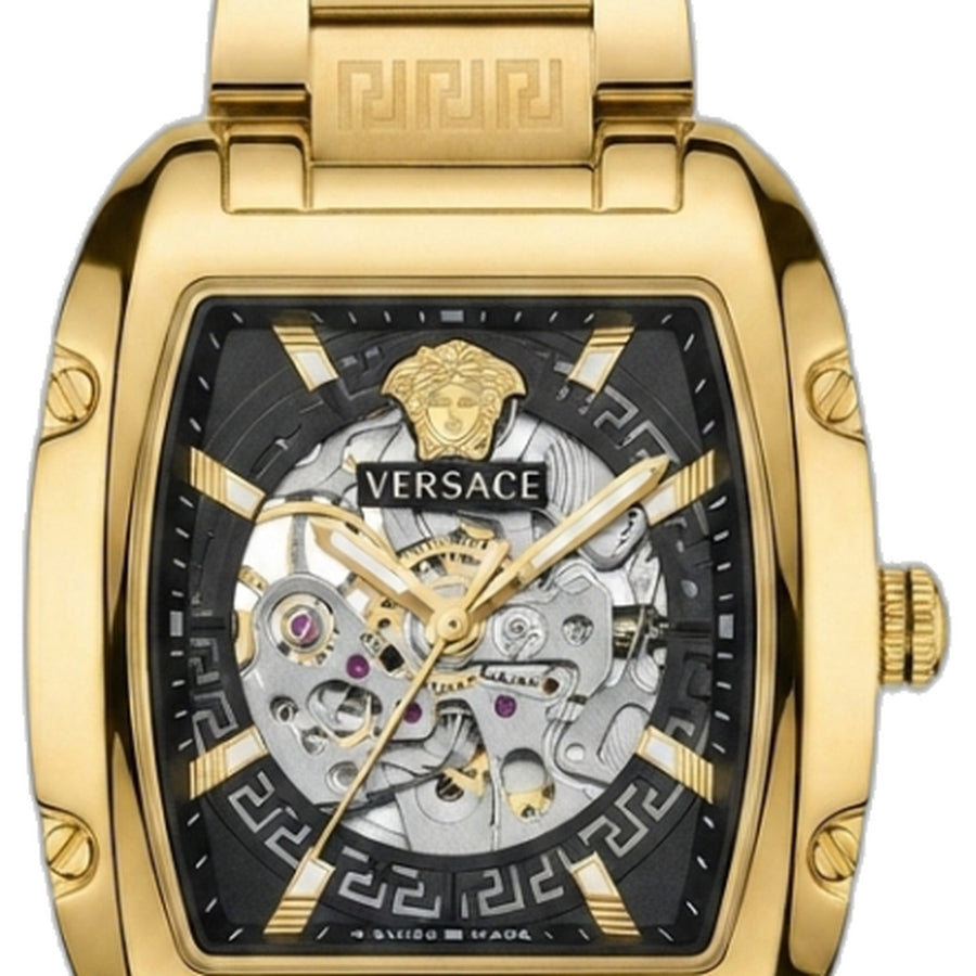 Versace Dominus Sktl Men Automatic Gold black dail