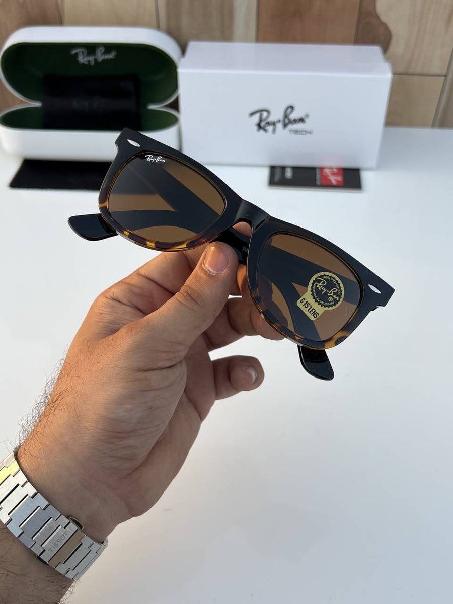 Rey ban 2140 slant black tiger brown