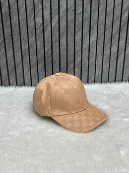 Gucci_GG_Beige_Monogram_Premium_Unisex_Baseball_Hat_With_Safety_Box