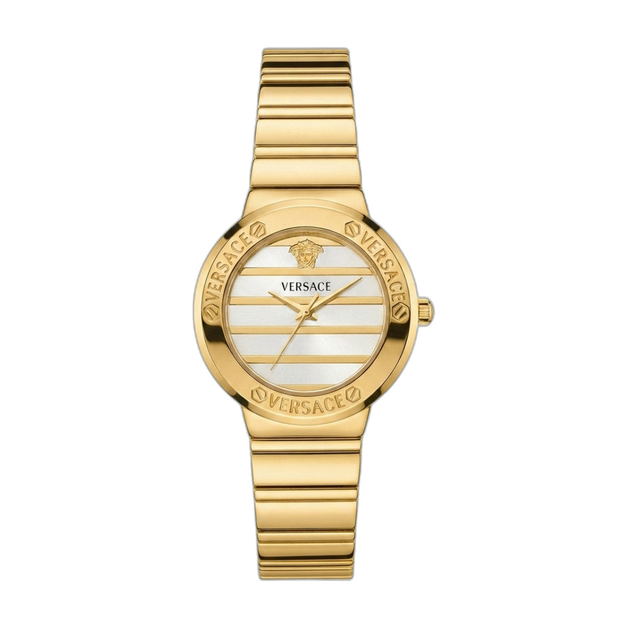 Versace Greca Logo Pearl Gold