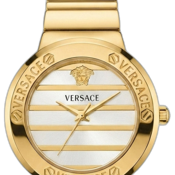 Versace Greca Logo Pearl Gold