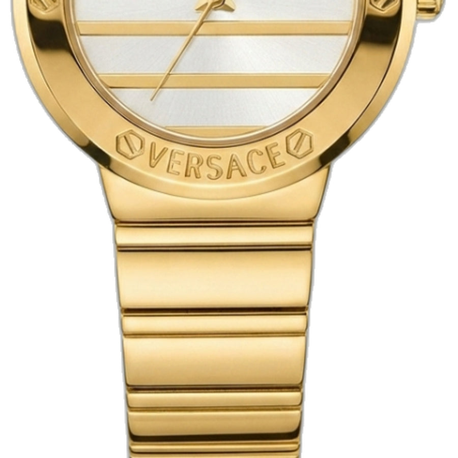 Versace Greca Logo Pearl Gold