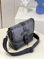 Louis Vuitton_LV Saumur Messenger Monogram Eclipse With Dust Bag (Black Grey - 419)