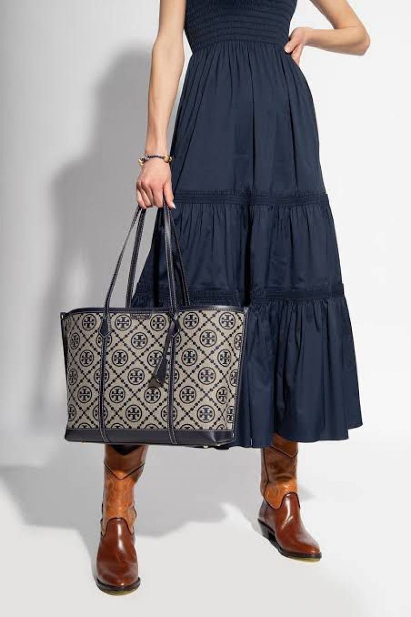 Tori Burch_T_Monogram_Jacquard_Tote_With_DustCover
