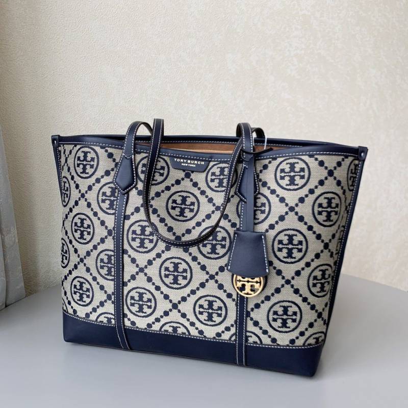 Tori Burch_T_Monogram_Jacquard_Tote_With_DustCover