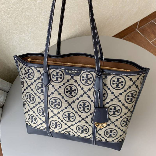Tori Burch_T_Monogram_Jacquard_Tote_With_DustCover