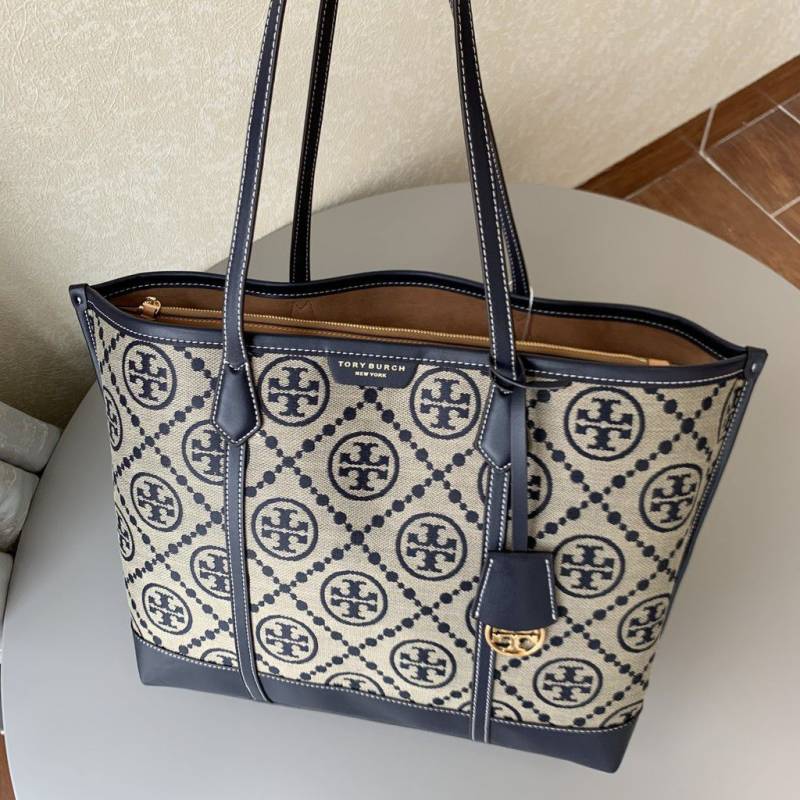 Tori Burch_T_Monogram_Jacquard_Tote_With_DustCover