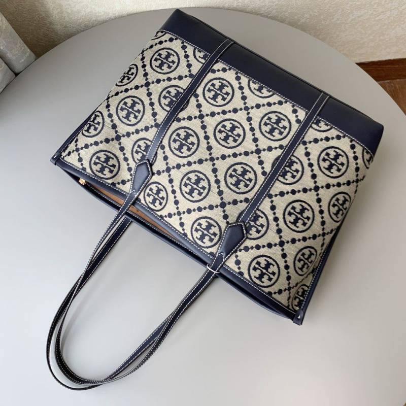 Tori Burch_T_Monogram_Jacquard_Tote_With_DustCover