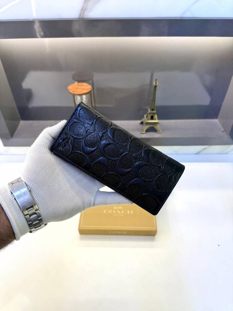 Coach Long Wallet Black Fa 544