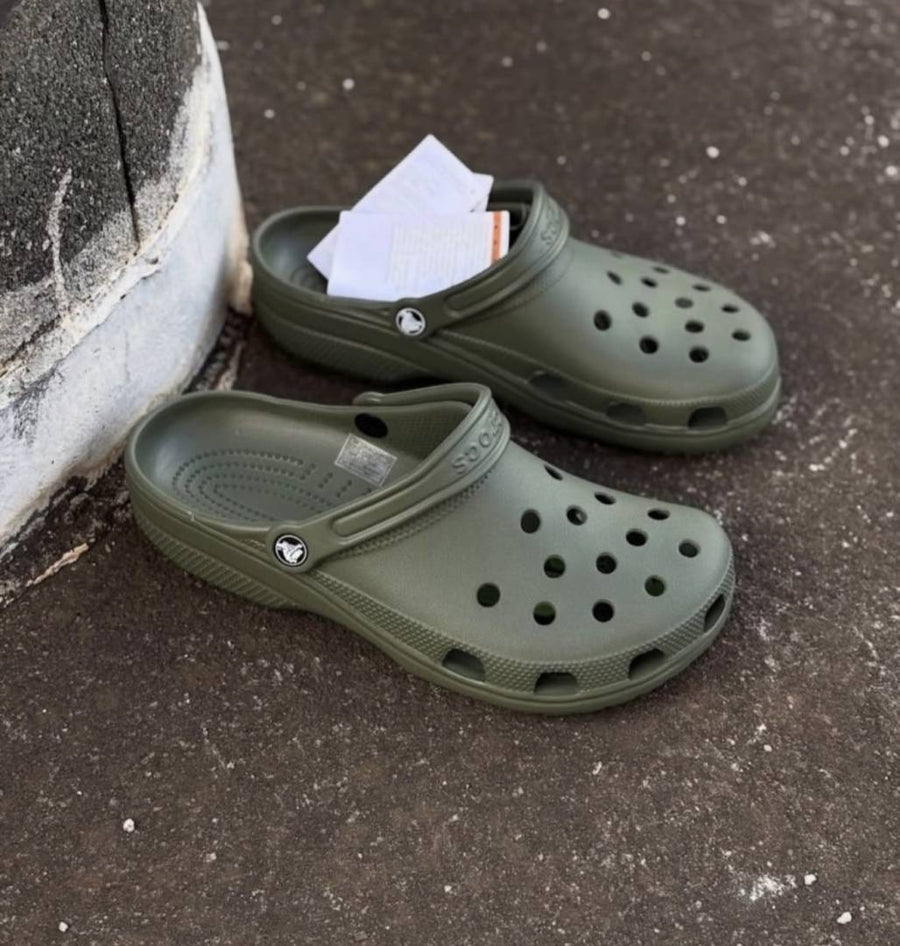 Crocccs Classic Clogs Green