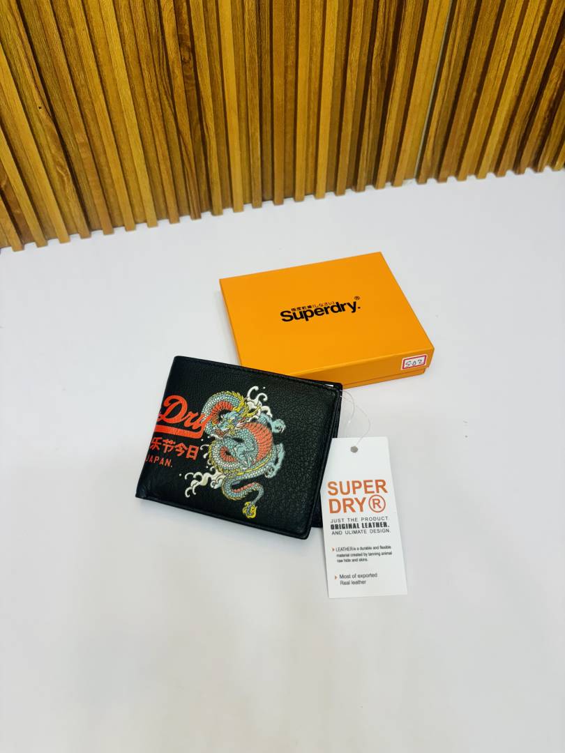 02 SUPERDRY BLACK PREMIUM QUALITY WALLET
