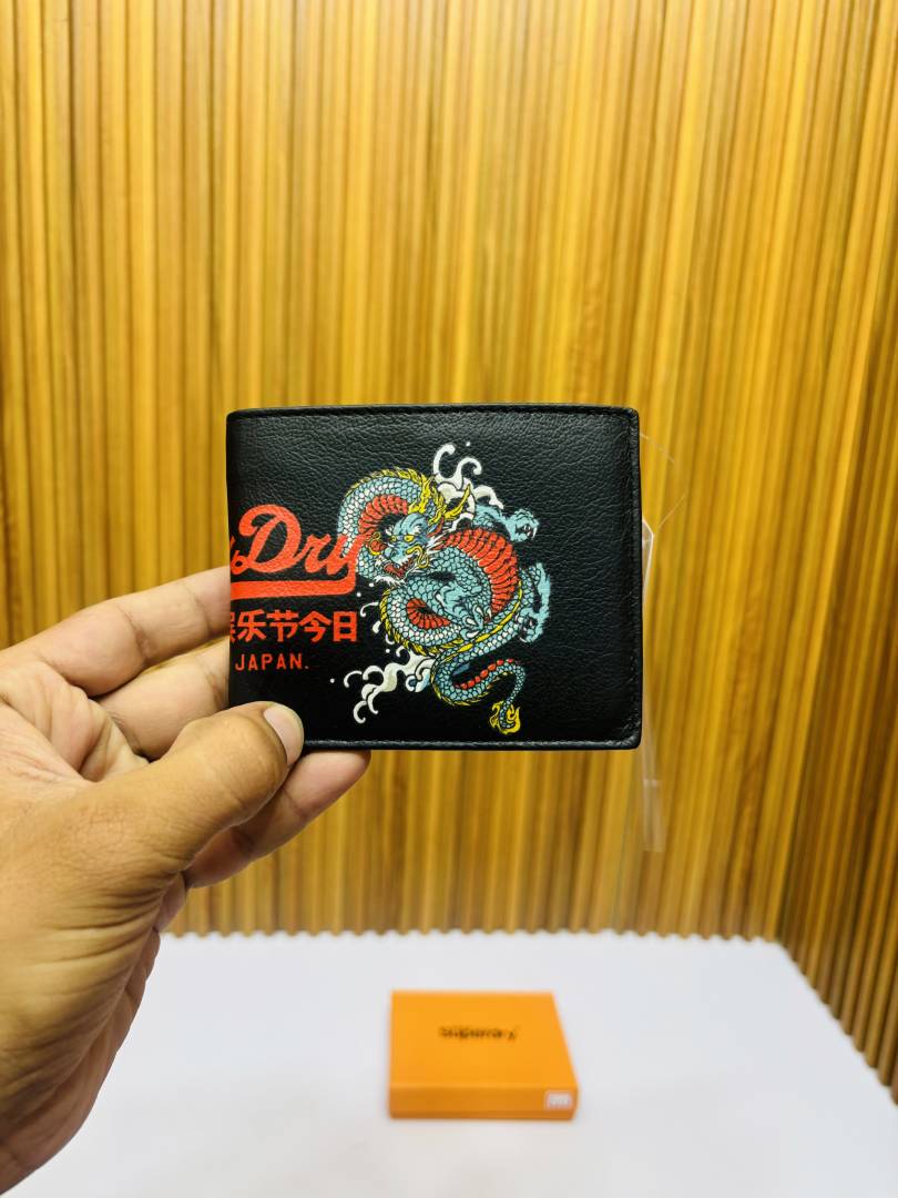 02 SUPERDRY BLACK PREMIUM QUALITY WALLET