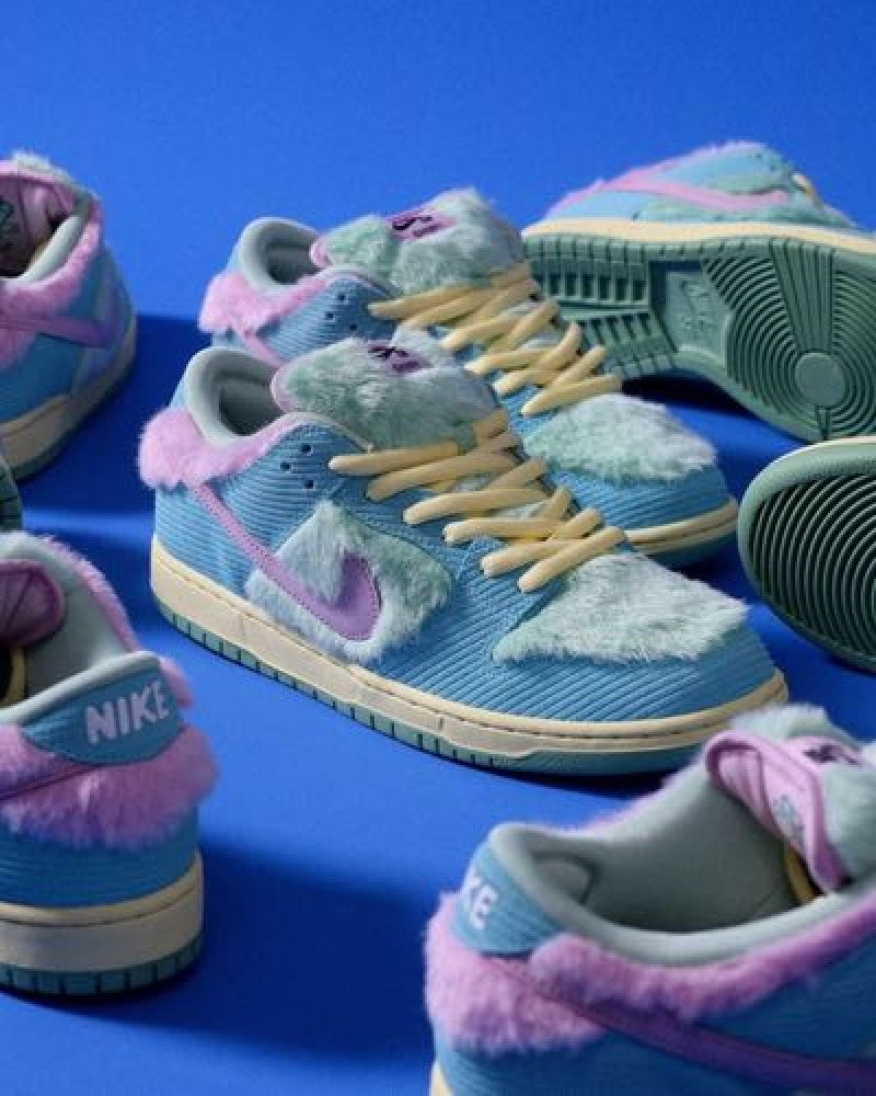 E sb dunk low x verdy visty with keychain