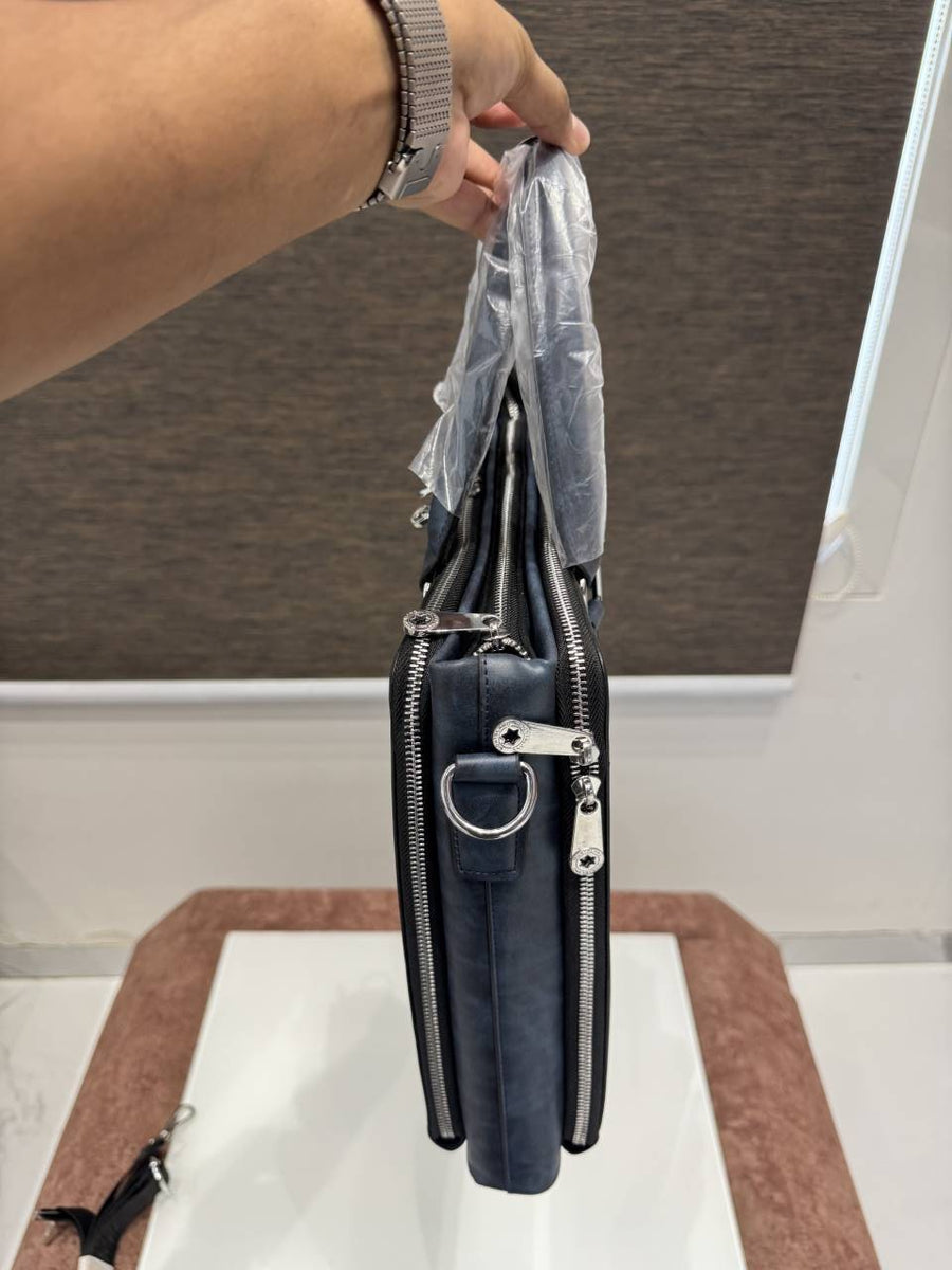 Mont Blanc Premium Laptop Bag X Office Bag M93009-5 Blue