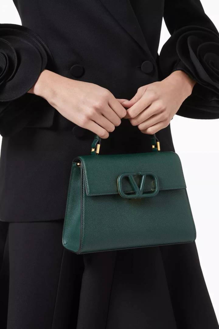 Valentinnoo Green VSling TopHandle ShoulderBag With duscovero