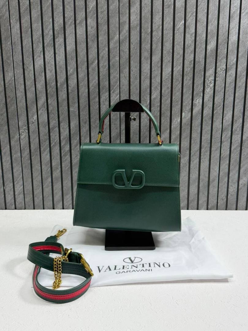 Valentinnoo Green VSling TopHandle ShoulderBag With duscovero