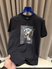 Boss_impoted round neck t-shirt Black