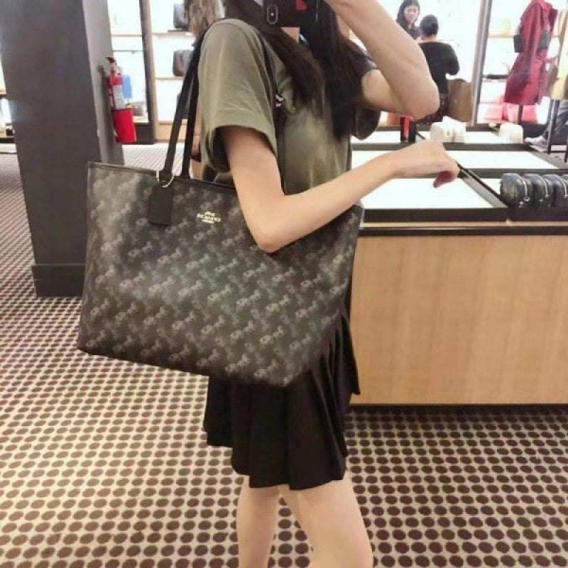 Coach_Signature_City_Tote_Bag_With_OG_Box_&_Dust_Bag_(Printed_Black-844)