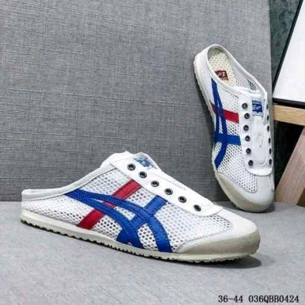 onisukaa tigerr Mexico 66 Sabot Half Cut Shoe Sneaker White Blue Red
