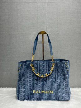 Balmain_Denim_Large_Logo_Plaque_Tote_With_DustCover