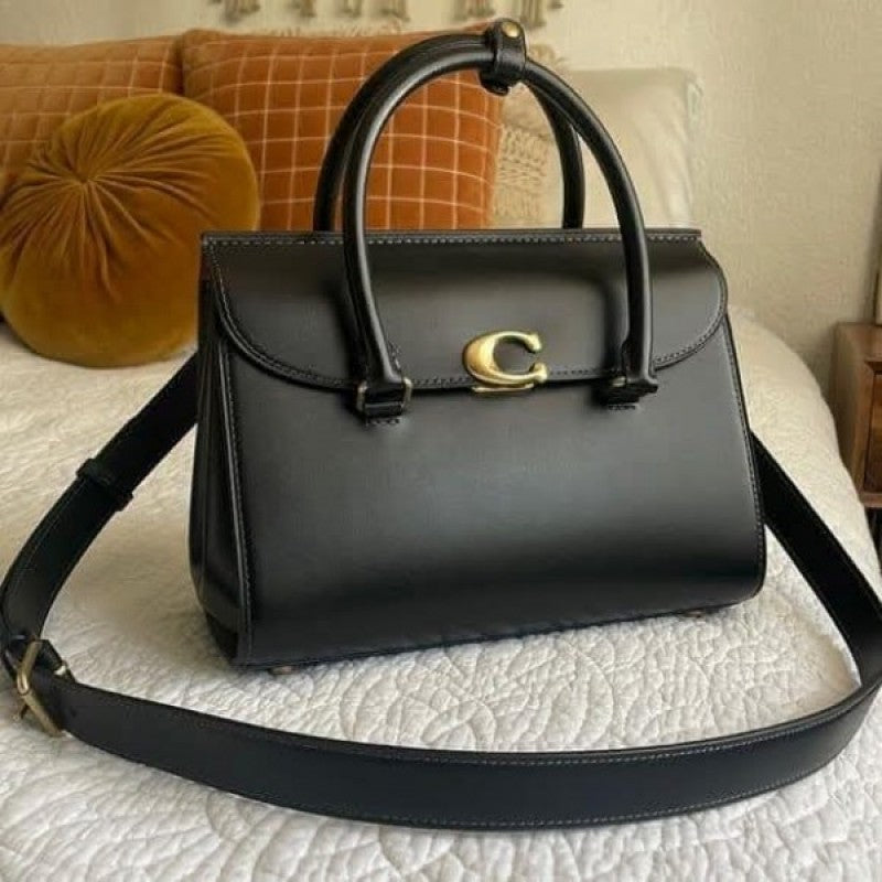 Coach_Broome_Carryall_Top_Handle_Shoulder_Bag_With_OG_Box_&_Dust_Bag_(Black-1007)