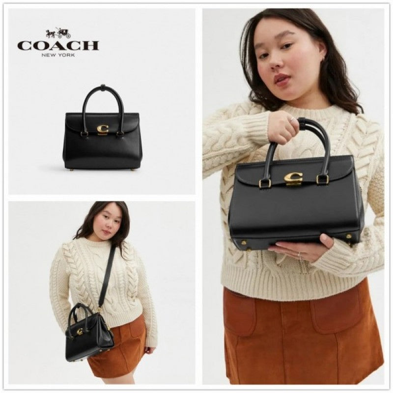 Coach_Broome_Carryall_Top_Handle_Shoulder_Bag_With_OG_Box_&_Dust_Bag_(Black-1007)