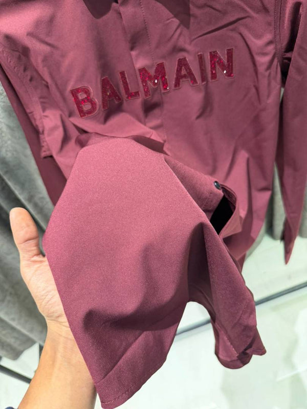 Balmain IMPORTED STORE ARTICLE DIAMOND CHINA SHIRT