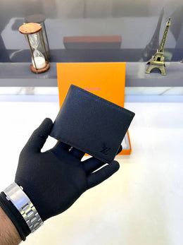 Louis Vuitton 2 Wallet Black Premium Quality Fa 707