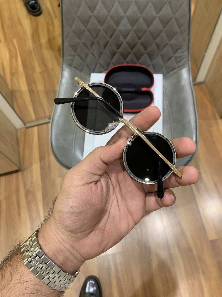 Imported thin gold round changeable
