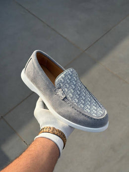 Dioorr Premium Suede Loafer 1350 Grey