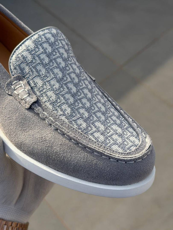 Dioorr Premium Suede Loafer 1350 Grey