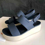 Crocs Brooklyn Slingback Low Wedge Sandals For Her Navy