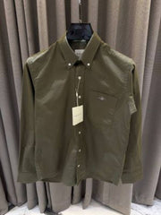 Gant Pocket Logo Full Sleeves Shirt Olive