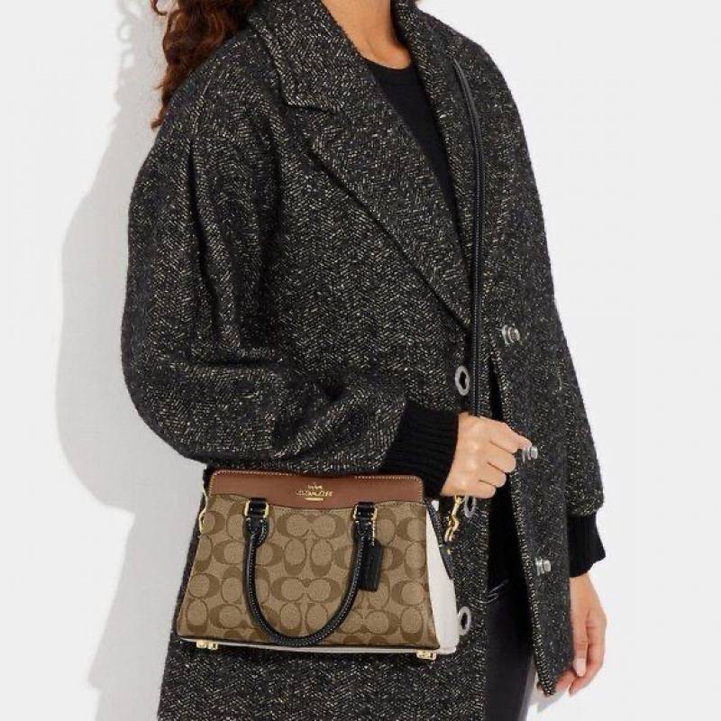 Coach_Apricot-Brown_Darcie_Medium_Satchel_Bag_With_OriginalBox_DustCover