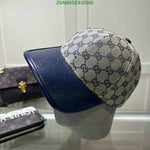 Gucci_GG_Small_Monogram_Leather_Blue_Premium_Unisex_Cap_With_Safety_Box